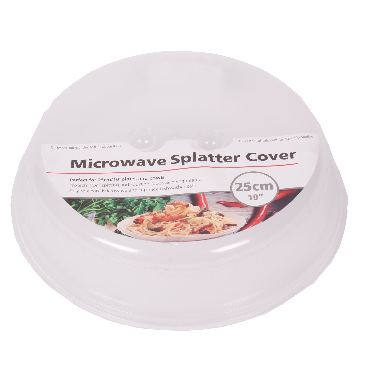 Nordic Ware 10 Microwave Splatter Cover, Clear, 65005W15