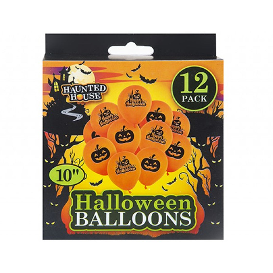 Haunted House Halloween Balloons 12 Pack