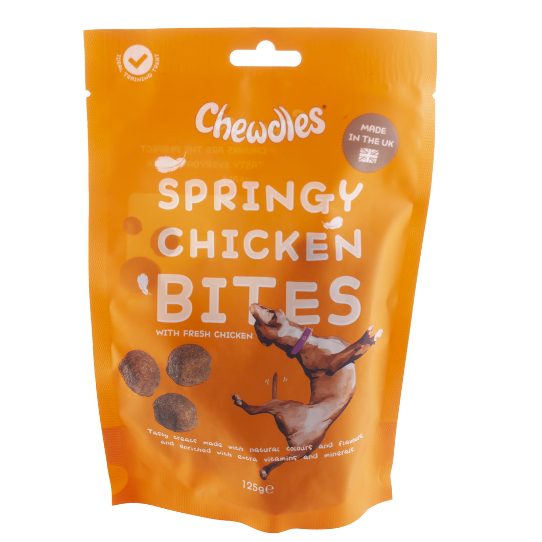 Chewdles Springy Chicken Bites 125g