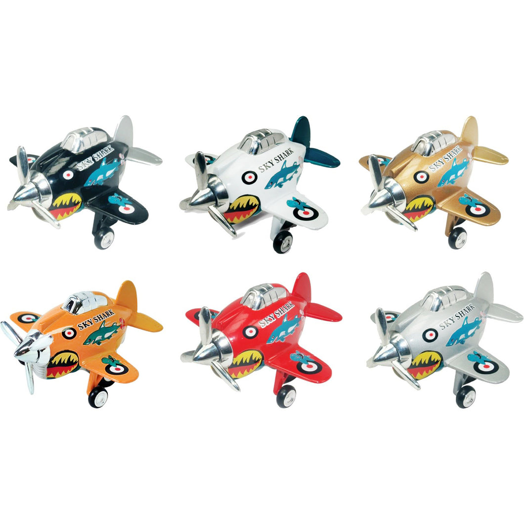 Die Cast Sky Shark Plane - Assorted