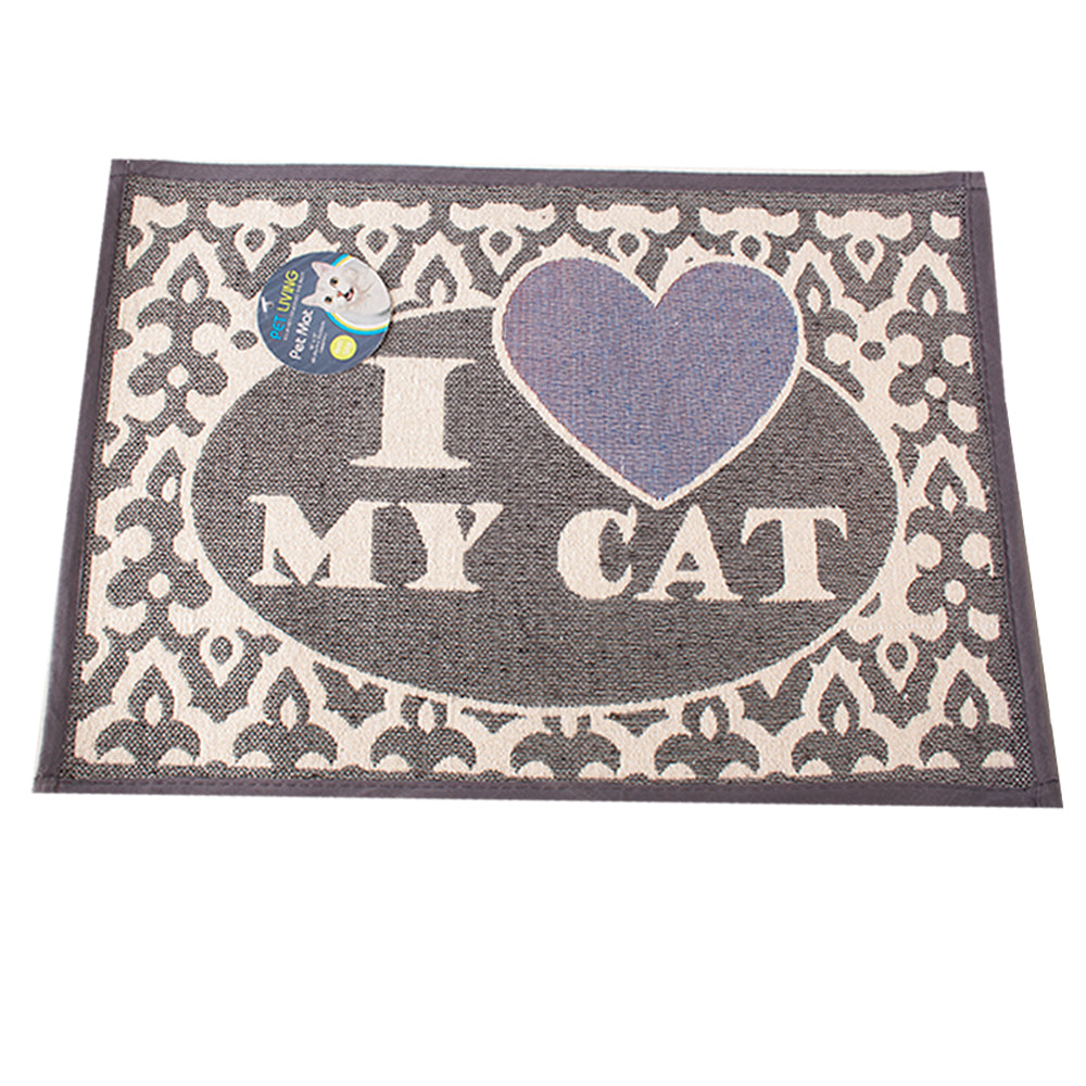 Pet Living I Love My Cat Feeding Mat