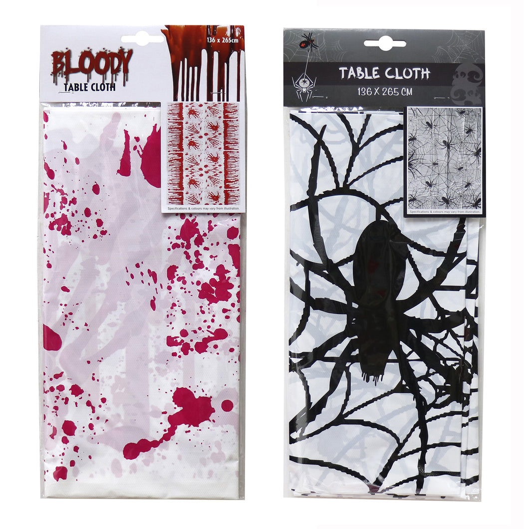 Halloween Table Cloth 136 x 235cm Assorted