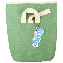 Load image into Gallery viewer, Blue Sky Roll Top Green Lunch Bag
