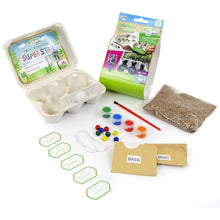 Load image into Gallery viewer, Kids Create Grow Your Own Garden Set With Recycled Egg Box
