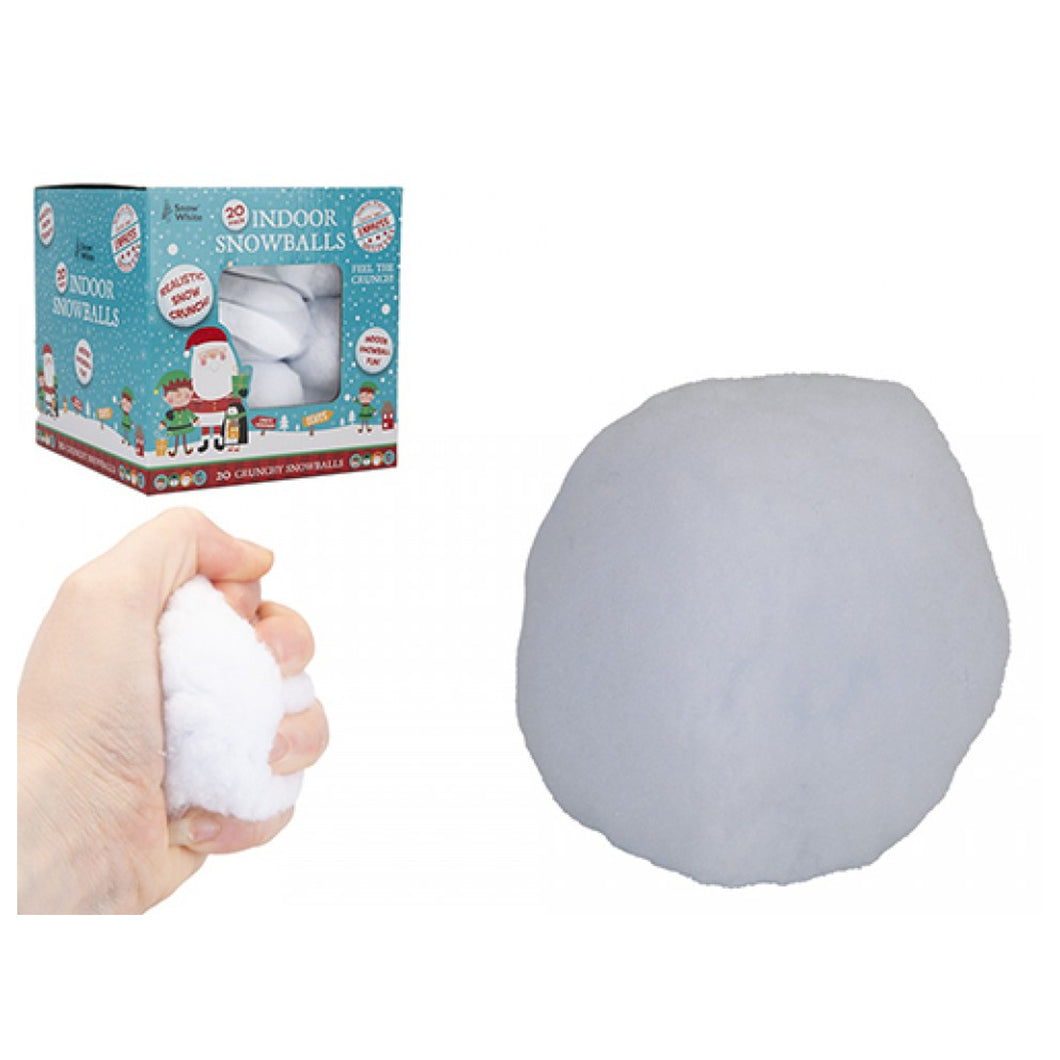 Snow White Indoor Snowballs 20 Pack