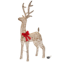 Load image into Gallery viewer, Three Kings Gold Glittertwist Christmas Reindeer 90cm
