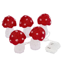 Load image into Gallery viewer, Three Kings Set Of 5 Inlit Christmas Ice Shroomz 13cm
