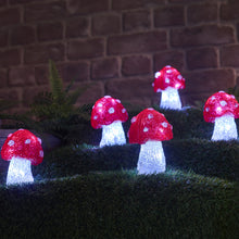 Load image into Gallery viewer, Three Kings Set Of 5 Inlit Christmas Ice Shroomz 13cm
