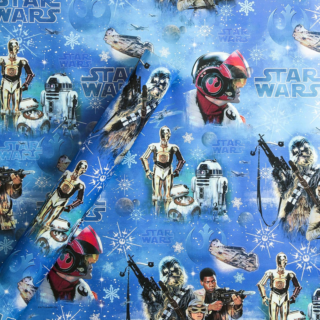 Star Wars Characters Christmas Wrapping Paper - Gift Wrap Roll sold by  ChaZhan, SKU 38593229