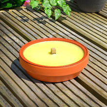 Load image into Gallery viewer, Citronella Large Terracotta Outdoor Candle Pot
