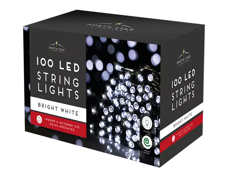 LED 100 String Lights Bright White