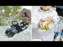 Load and play video in Gallery viewer, Mini Gatling Electric Bubble Gun Assorted
