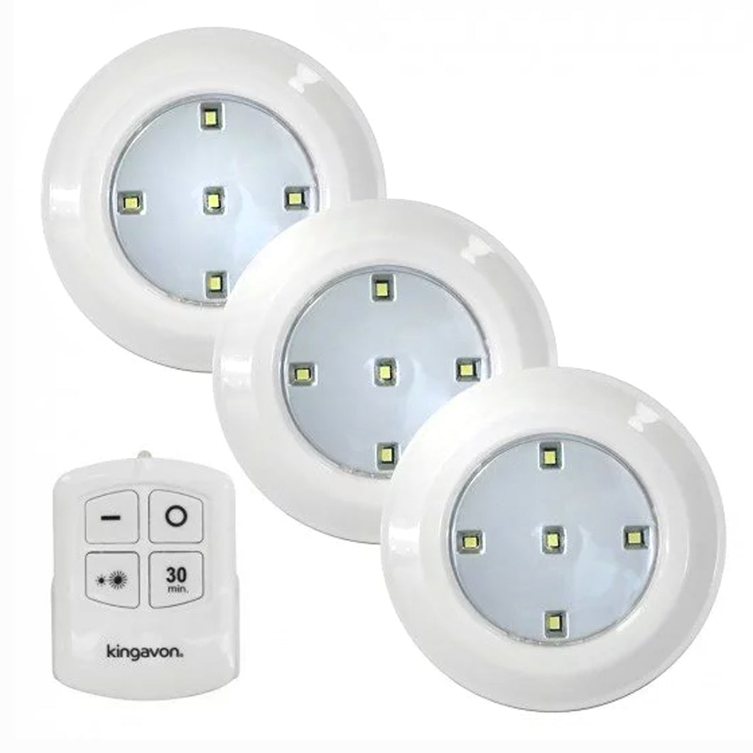 Wireless Remote Control Led Lights 3 Pack