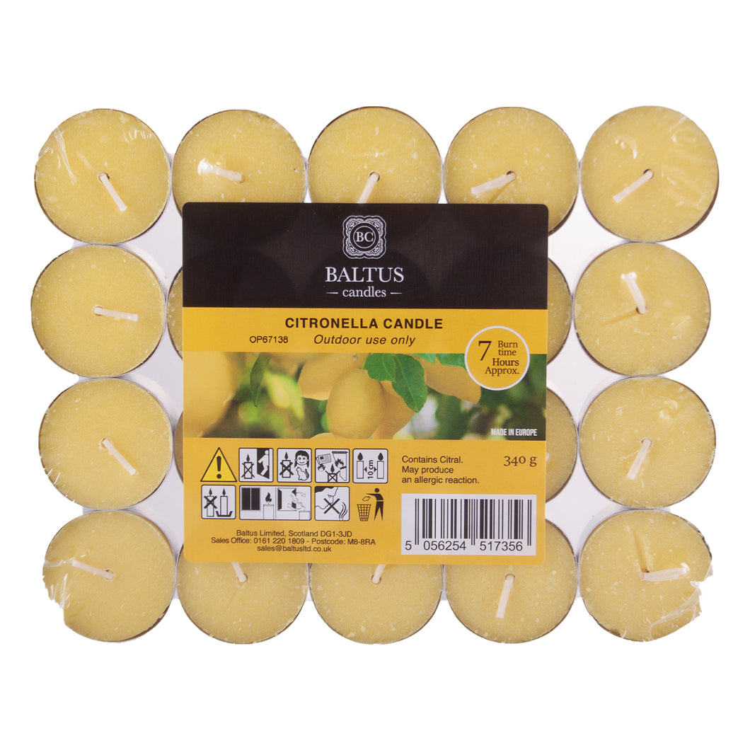 Citronella T-lights 20pk 8hr Burn