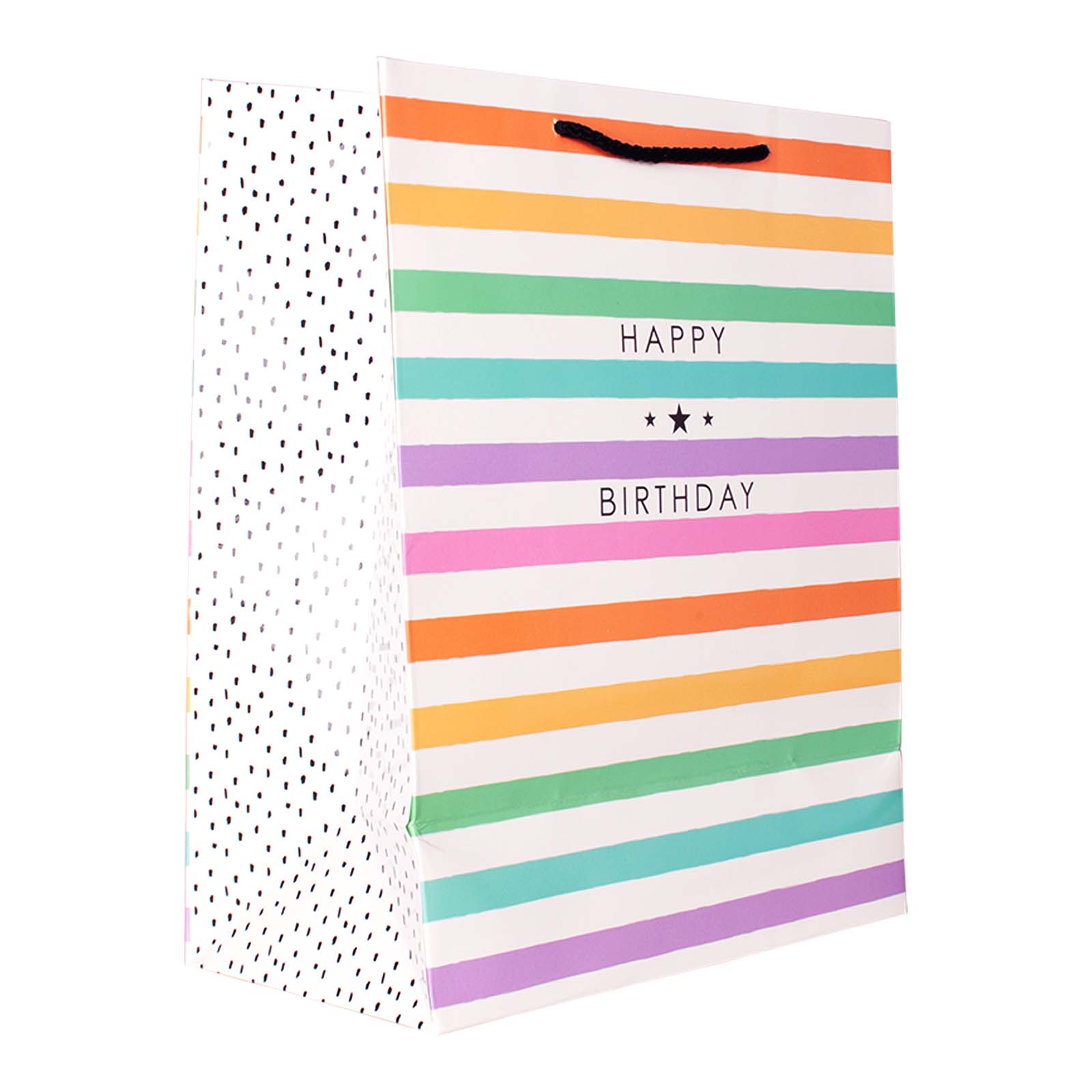 Happy Birthday Stripe Gift Bag – Yorkshire Trading Company