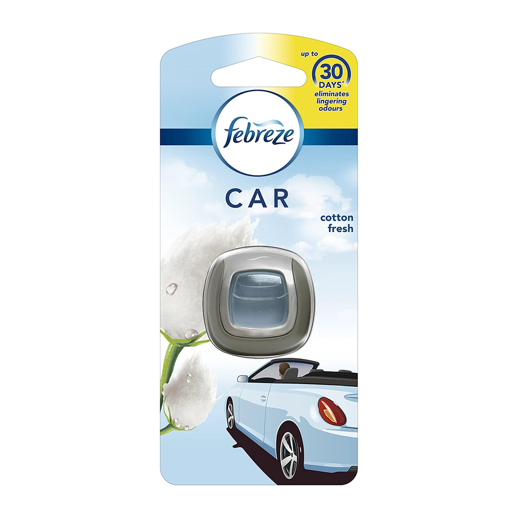 Febreze Car Clip-On Air Freshener - Cotton Fresh