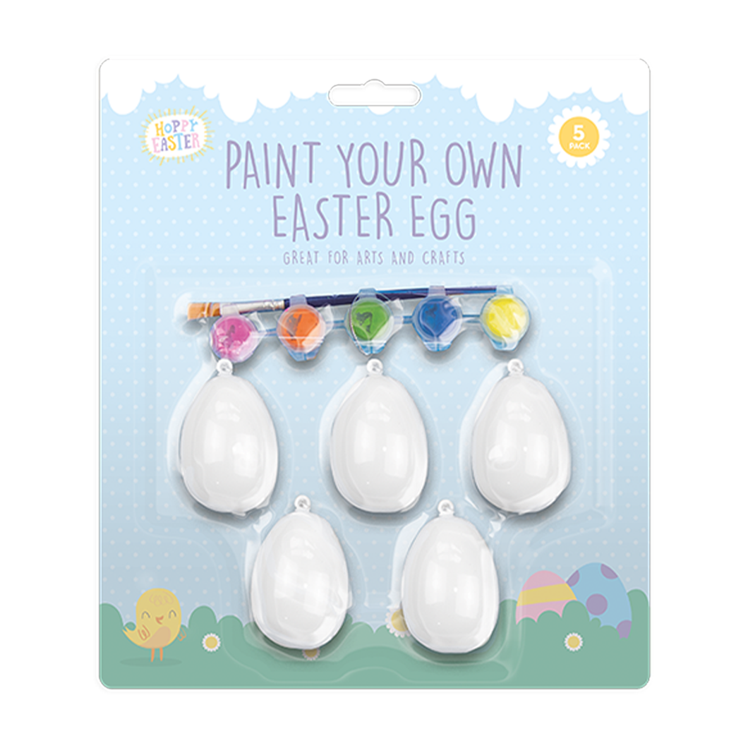 Paint Your Own Easter Egg Decoration 5 Pack