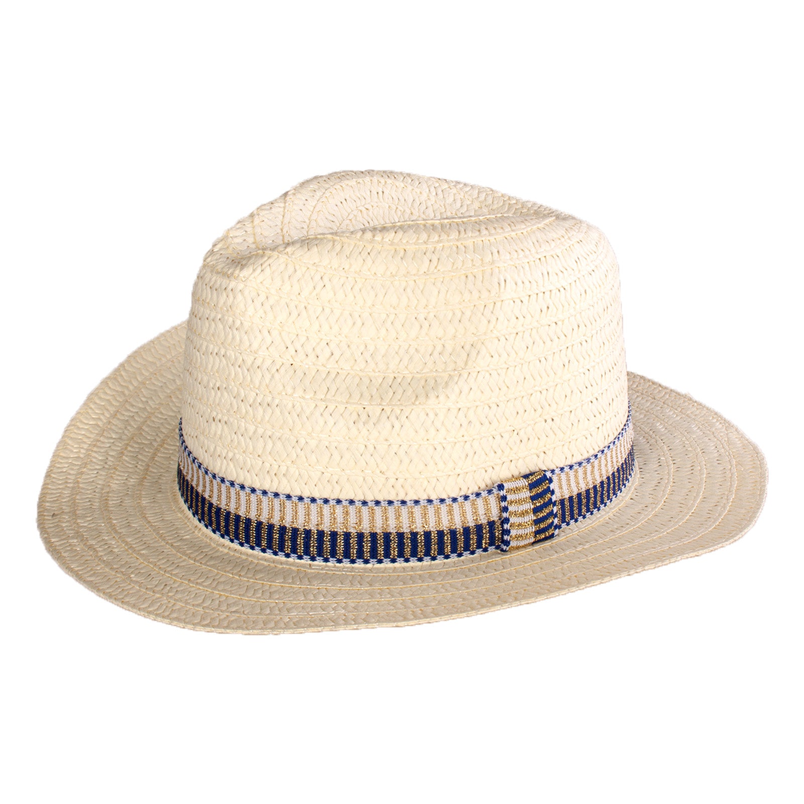 Black Ginger Children's Panama Hat With A Blue Band – Yorkshire Trading ...