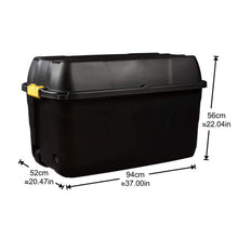 Load image into Gallery viewer, Strata Heavy Duty Storage Box Trunk On Wheels 175L
