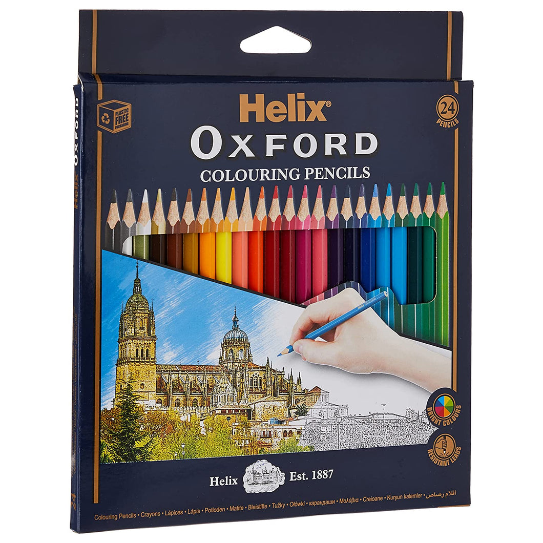 Helix Oxford Colouring Pencils 24pk