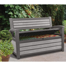 Load image into Gallery viewer, Keter Graphite Hudson Bench 227L
