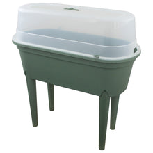 Load image into Gallery viewer, Green Raised Planter With Cover 77x38x84cm

