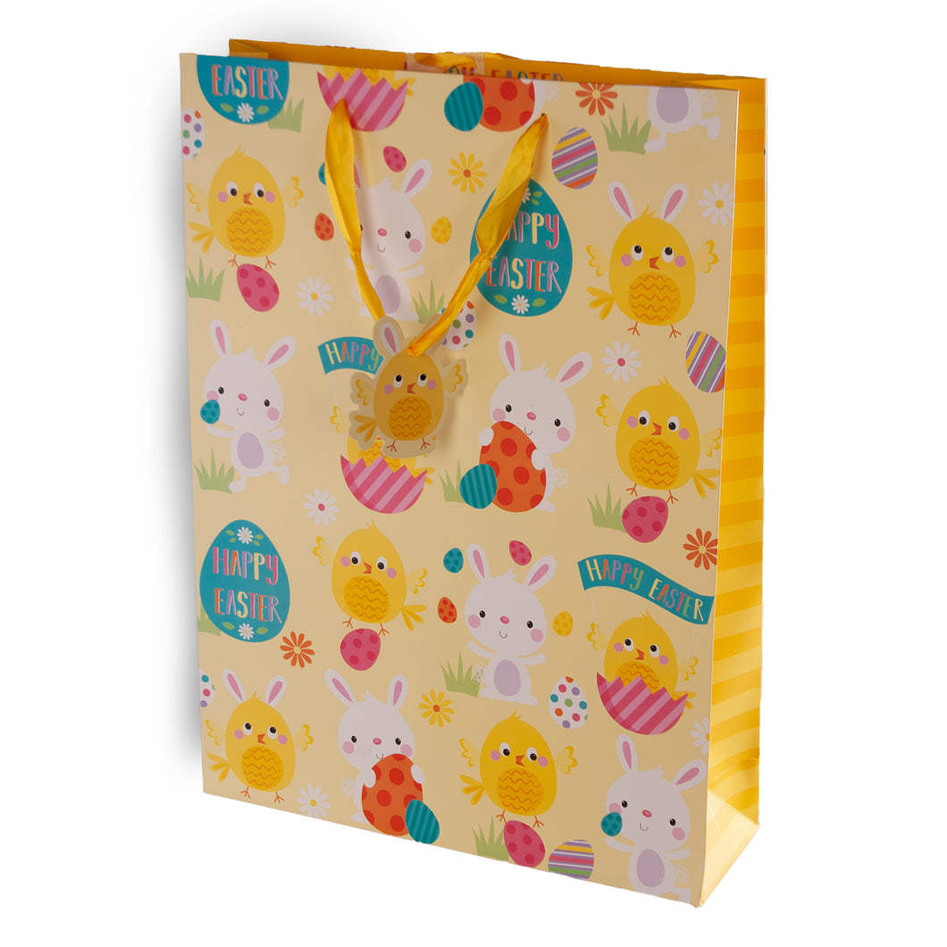 Partisan Happy Easter Chick & Bunny Gift Bag M/L/XL