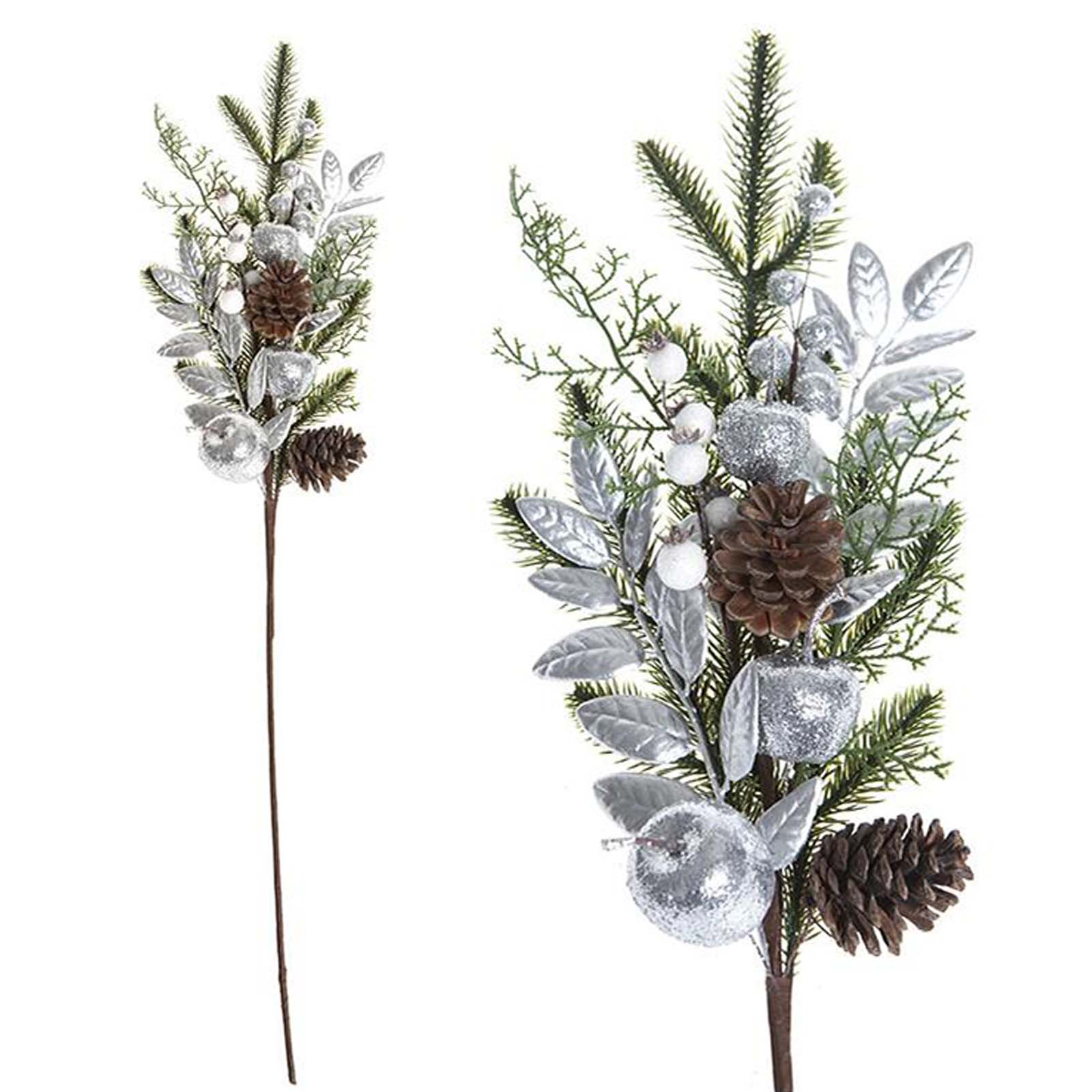 Luxury White & Silver Pick 60cm | Flower Pick – Yorkshire Trading Company