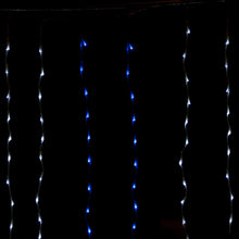 Load image into Gallery viewer, Timer Icicle White/Blue Christmas Battery Operated Lights
