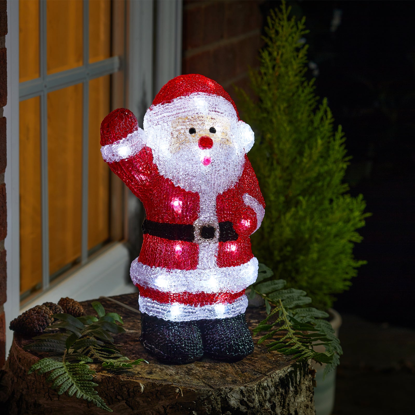 Three Kings InLit LED Ice Santa 28cm – Yorkshire Trading Company