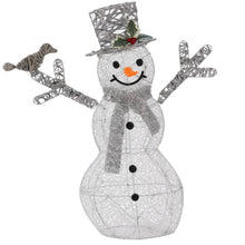 Load image into Gallery viewer, Three Kings Rattan Jingle McBlizzard Snowman
