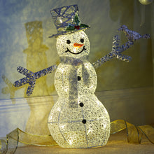 Load image into Gallery viewer, Three Kings Rattan Jingle McBlizzard Snowman
