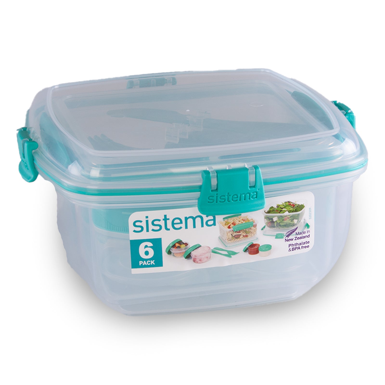 Sistema 1.63L Salad & Sandwich, 1.63 L, Assorted Colours