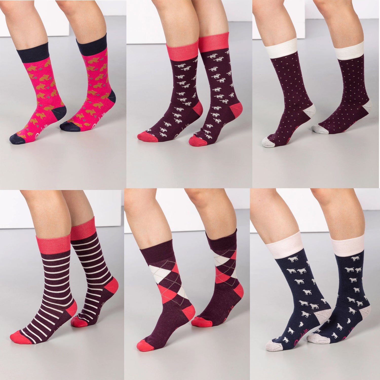 Ladies Patterned Socks | Rydale Women's Ultra Soft Ankle Socks ...